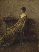 Thomas Dewing, Lady in Gold